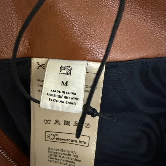 Scotch & Soda Tan Leather Pencil Skirt - Picture 4 of 5